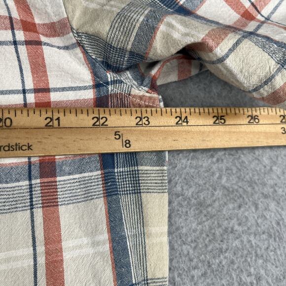 Chaps Seacoast Wash Shirt Large Colorful Plaid Button Up Short Sleeve New NWT - Picture 8 of 10